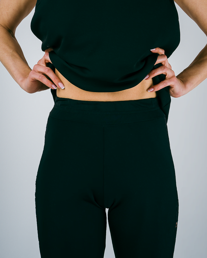 Luxury Leggings With Lace Trim 5