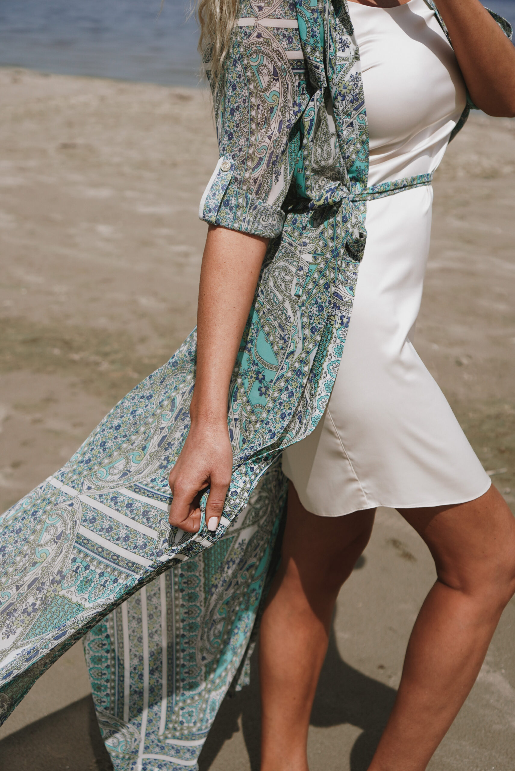 Multicoloured Printed Long Shirt Dress 1