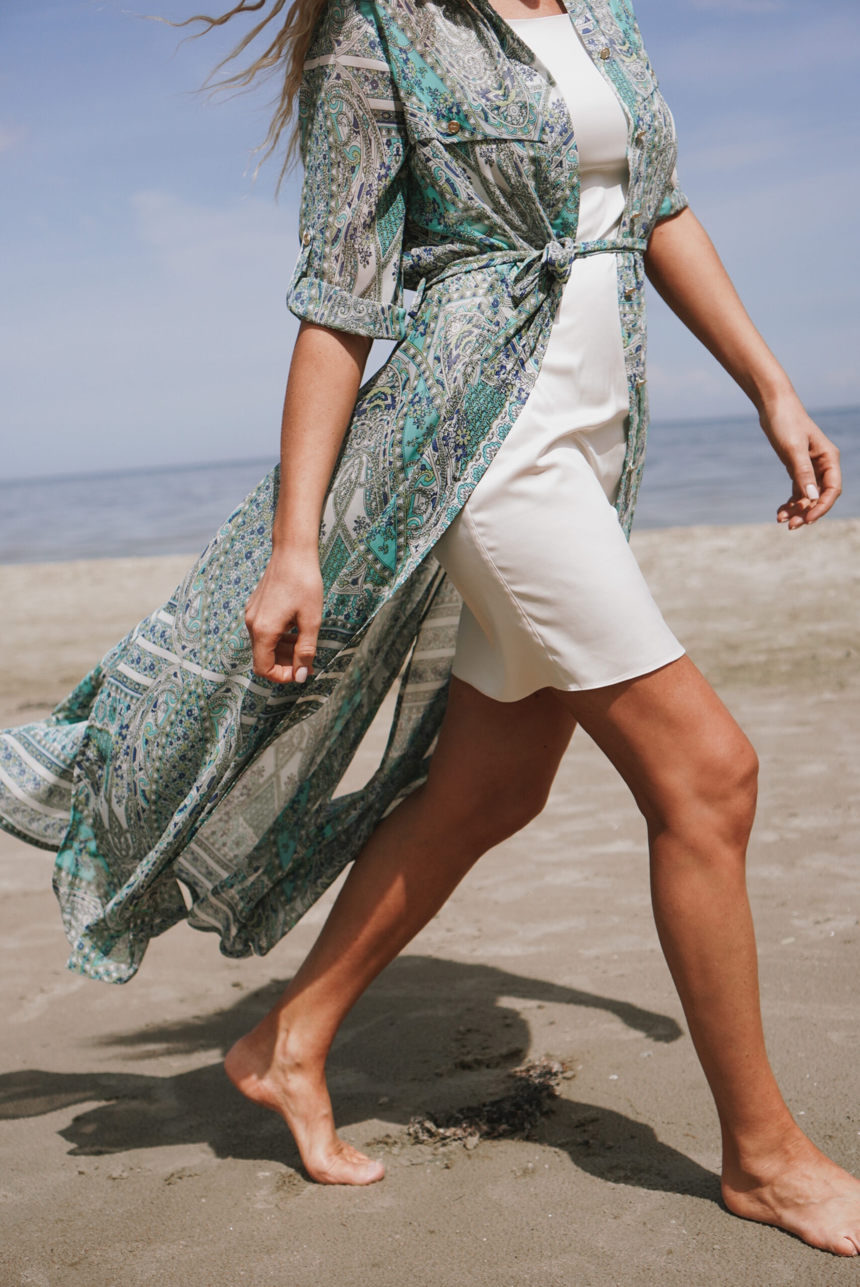 Multicoloured Printed Long Shirt Dress 5