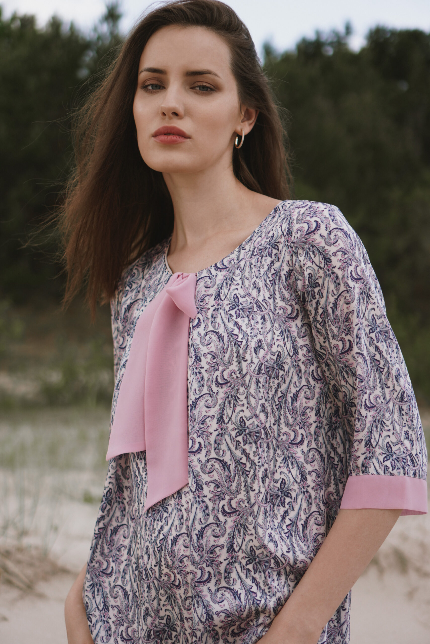 Ribbon Front Lilac Dress 2