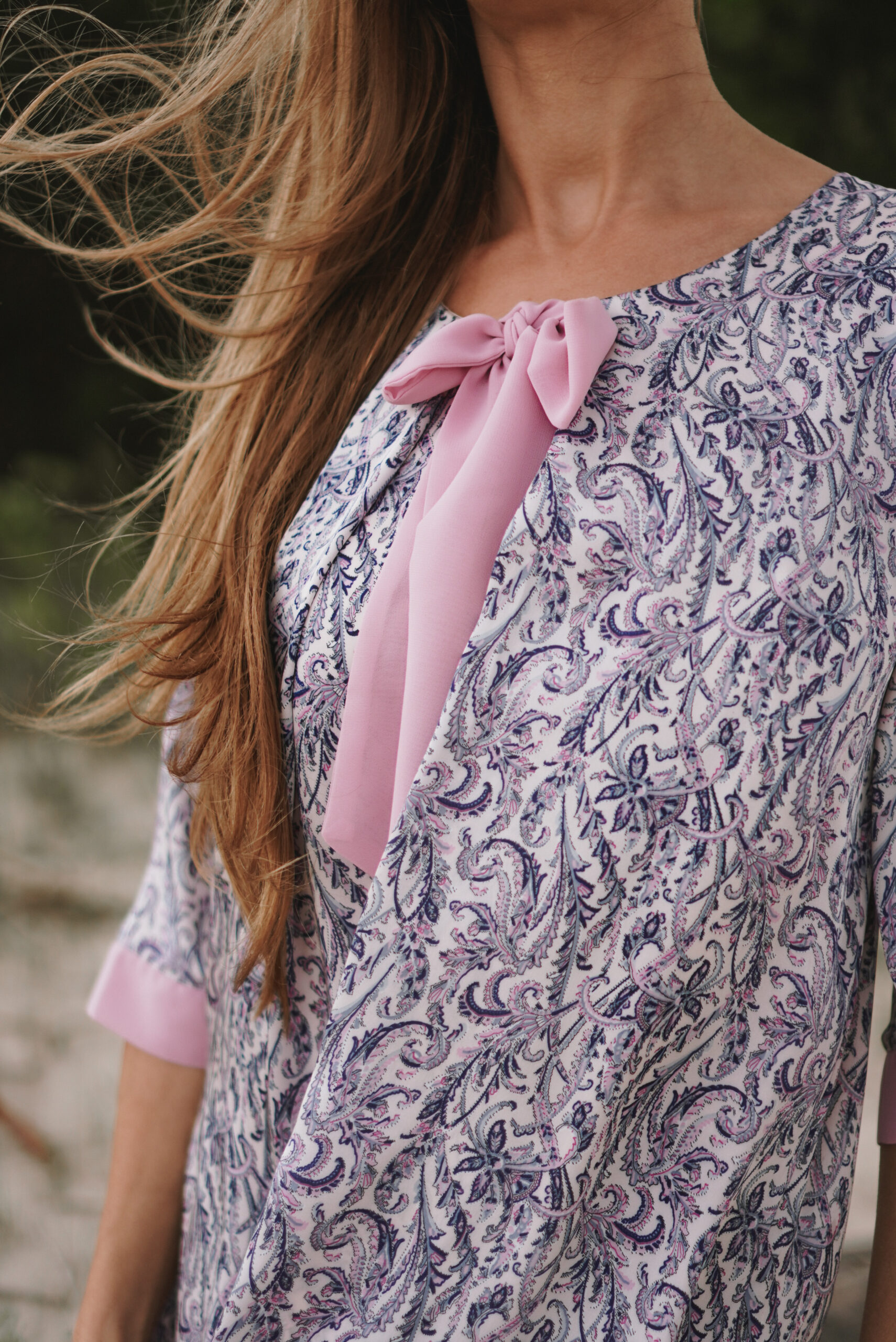 Ribbon Front Lilac Dress 3