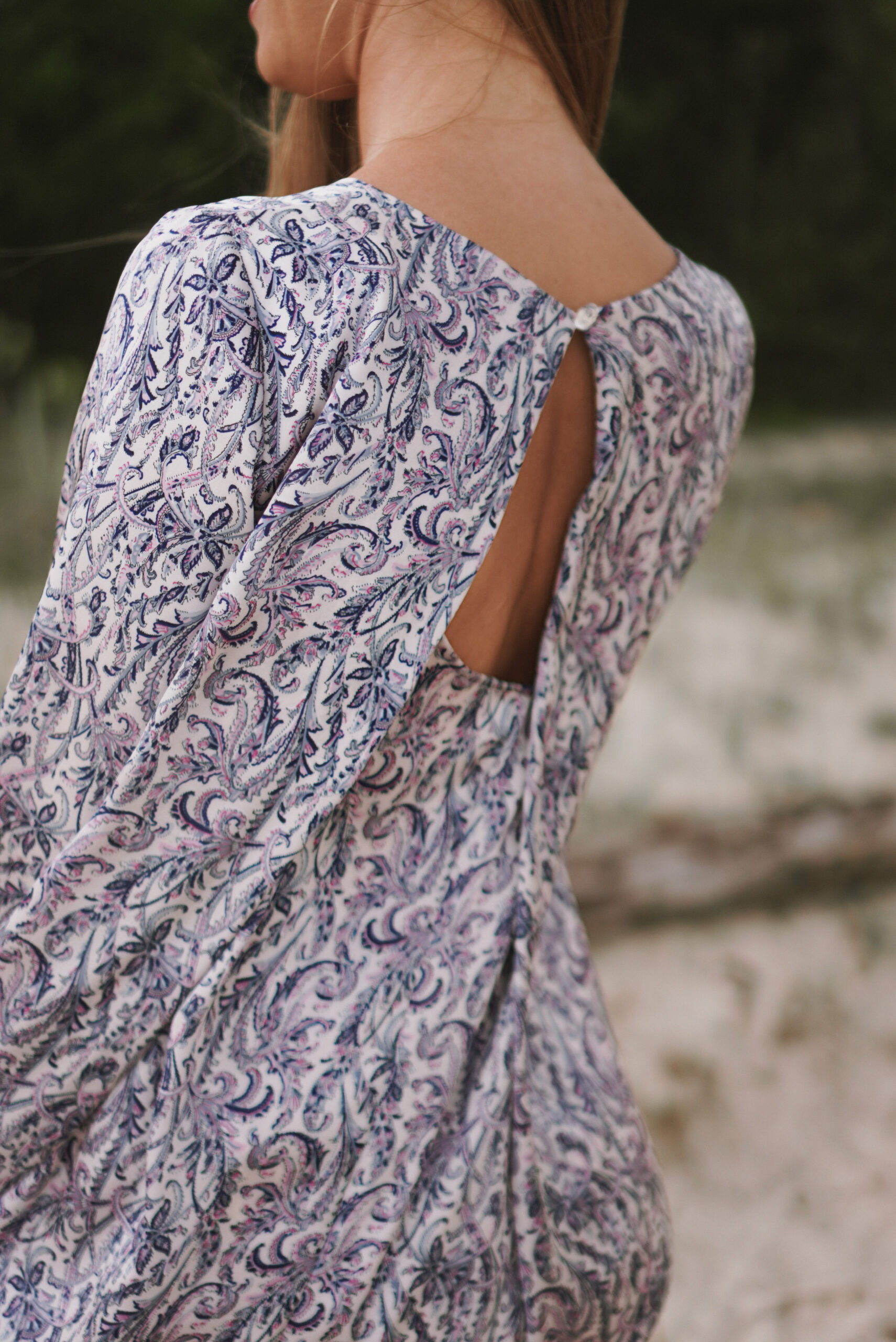 Ribbon Front Lilac Dress 4