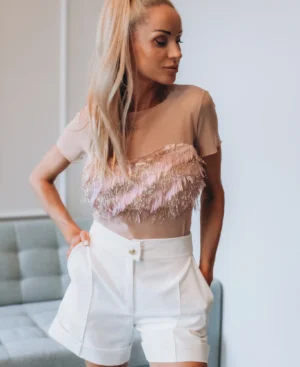 3D BRIGHT Tilla Tops, bēšs